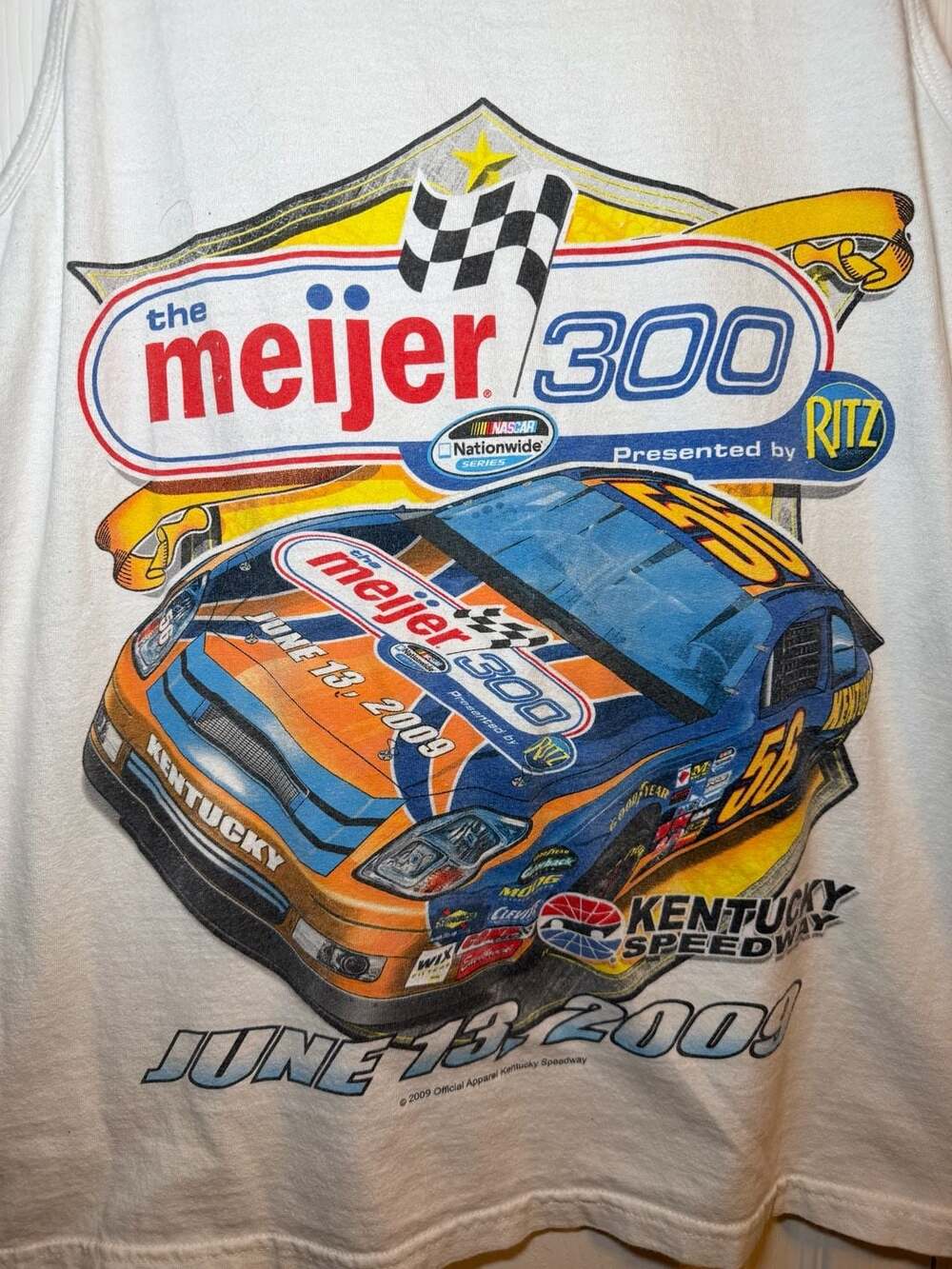Chase Authentics Vintage 2009 NASCAR Meijer 300 Kentucky Speedway Tank Top L
